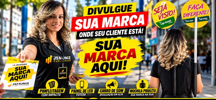 Arte de panfleto pirulito criada pela JSMuniz Publicidade